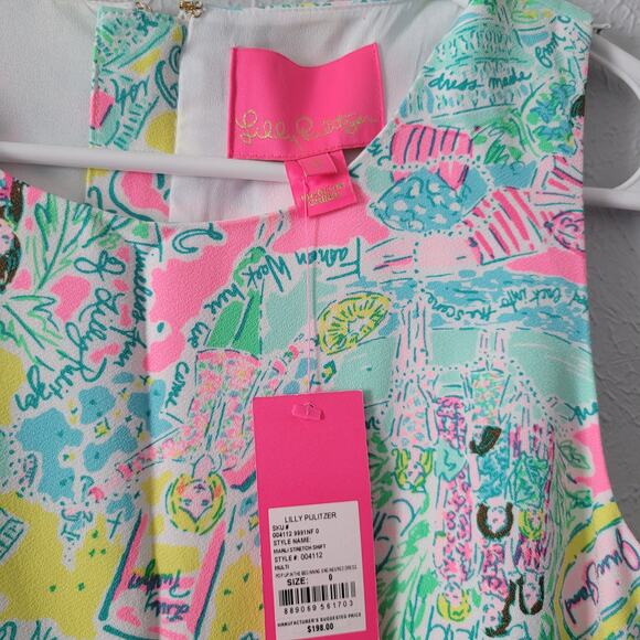 Lilly Pulitzer Marlie Stretch Shift Dress size 0 Style#004112 - Picture 5 of 8